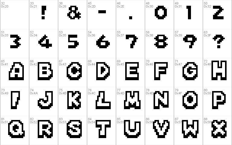 Mario Kart DS Regular Font