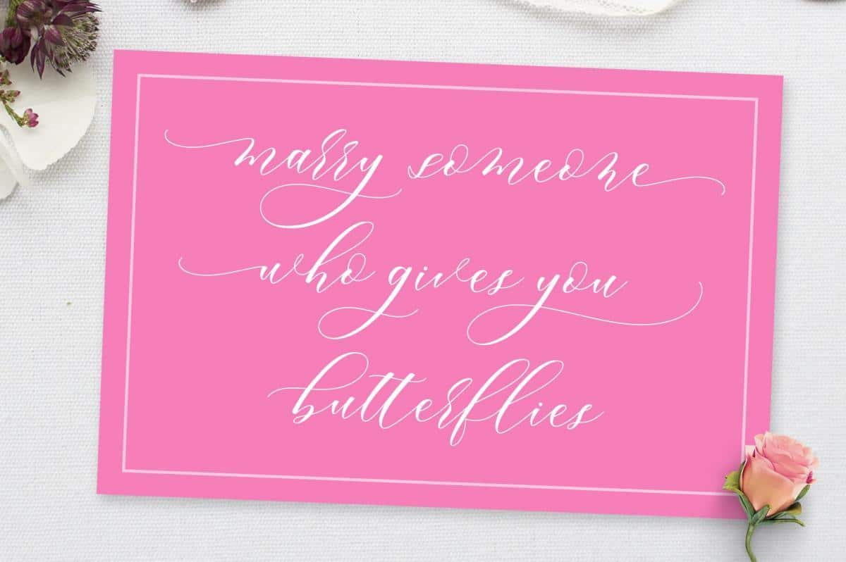 Melanie Calligraphy Font 1