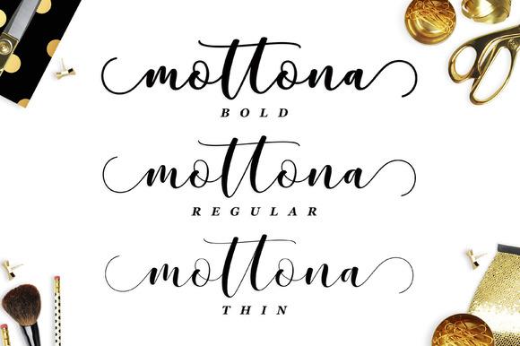 Mottona Script Font