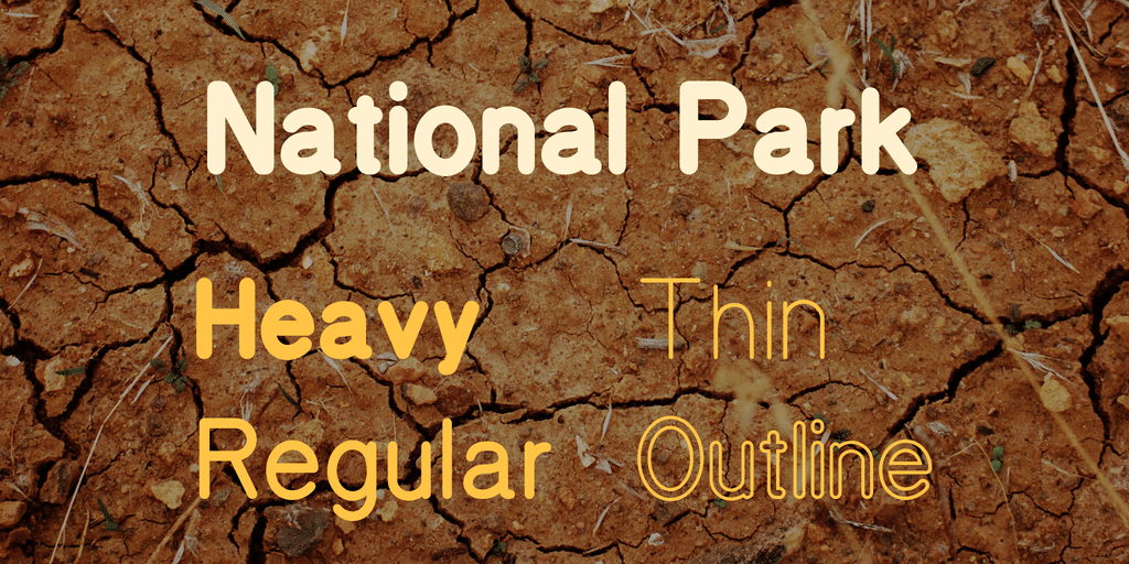 National Park Font 1