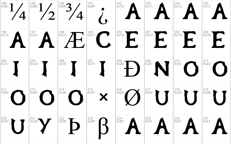 Oblivion Gothic Font 3