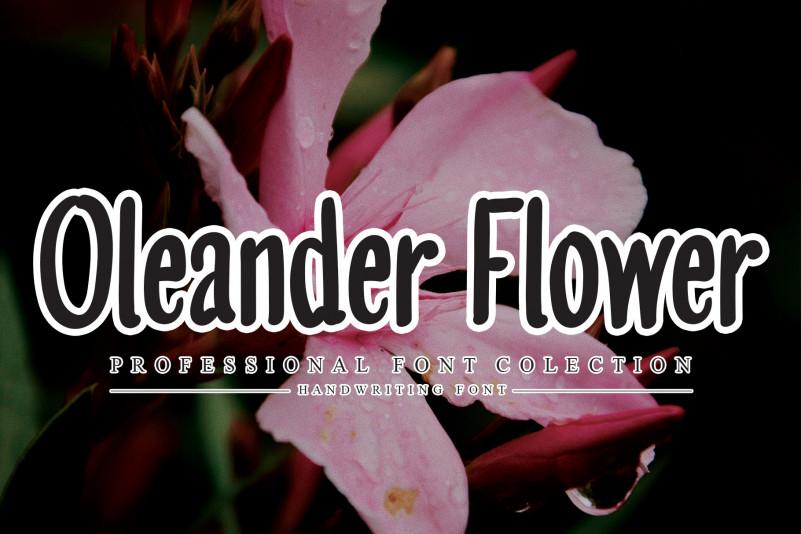 Oleander Flower Script Font
