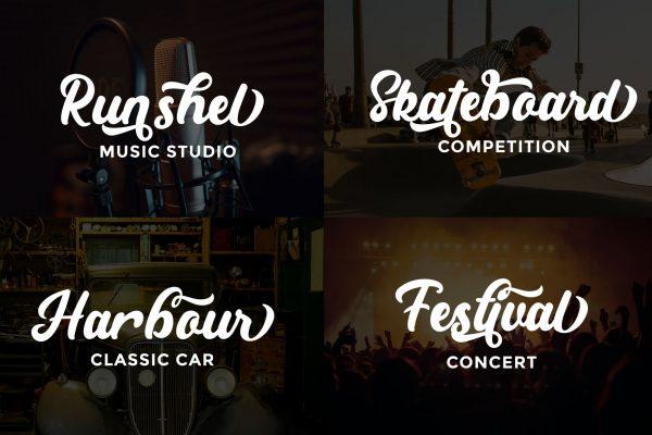 Partner Script Font 6