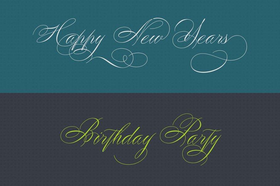 Peaches Calligraphic Font 4