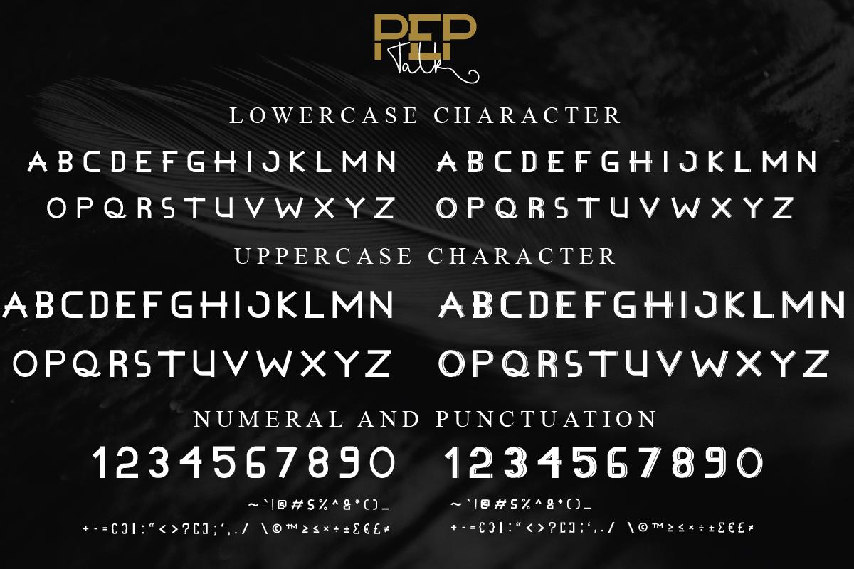 Pep Talk Font Duo 4