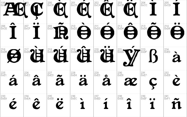 Primitive Gothic Font 3