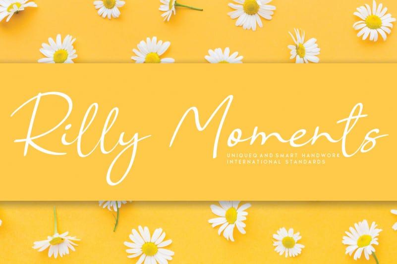 Rilly Moments Handwritten Font