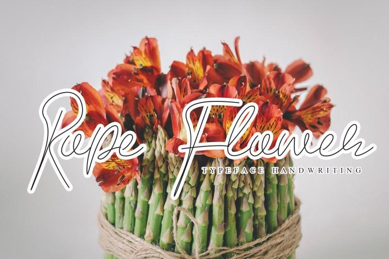 Rope Flower Script Font