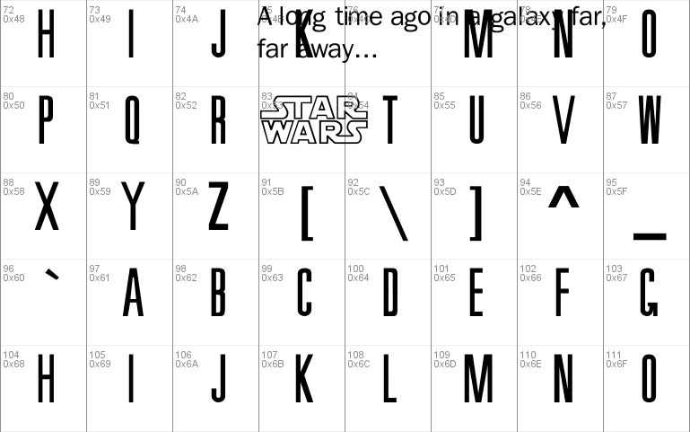 SW Crawl Title Font 1