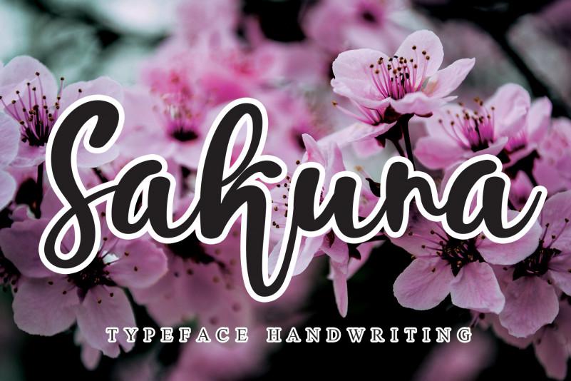 Sakura Script Font