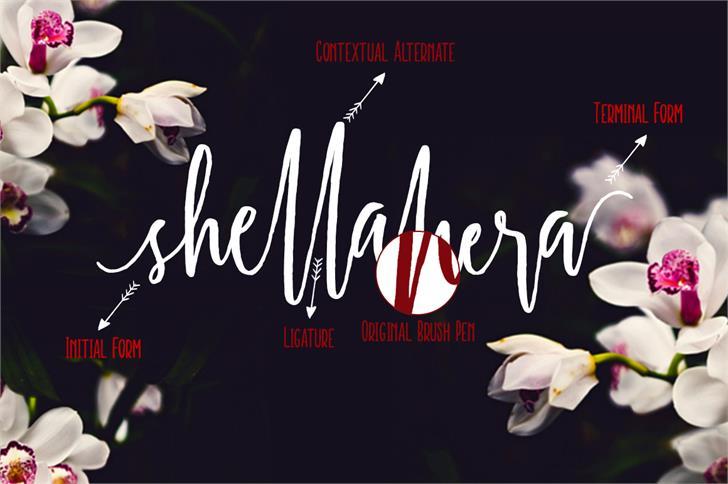 Shellahera Script Font  1
