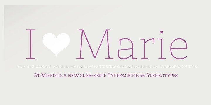St Marie Font Family