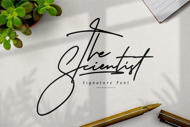The Scientist Handwritten Font