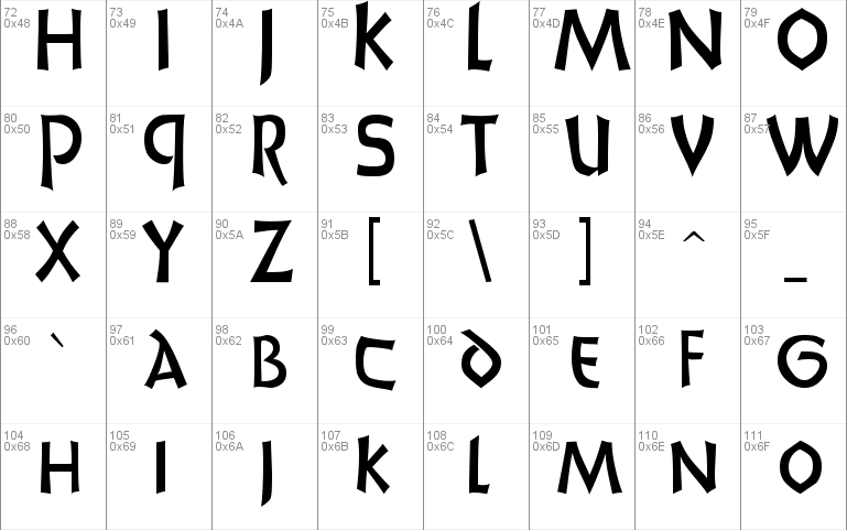 Uncials Font 1
