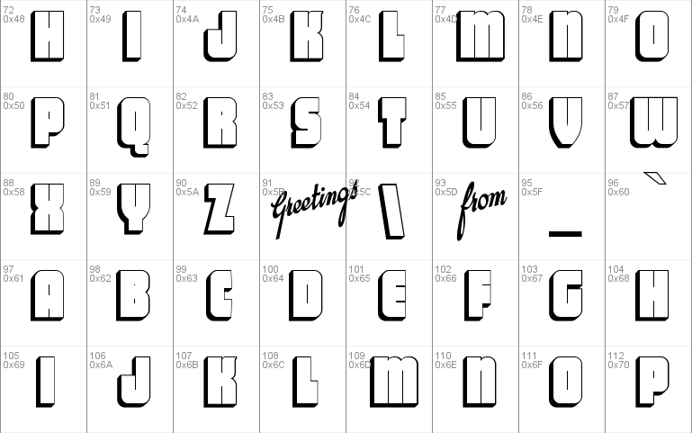 Vacation Postcard Font 1