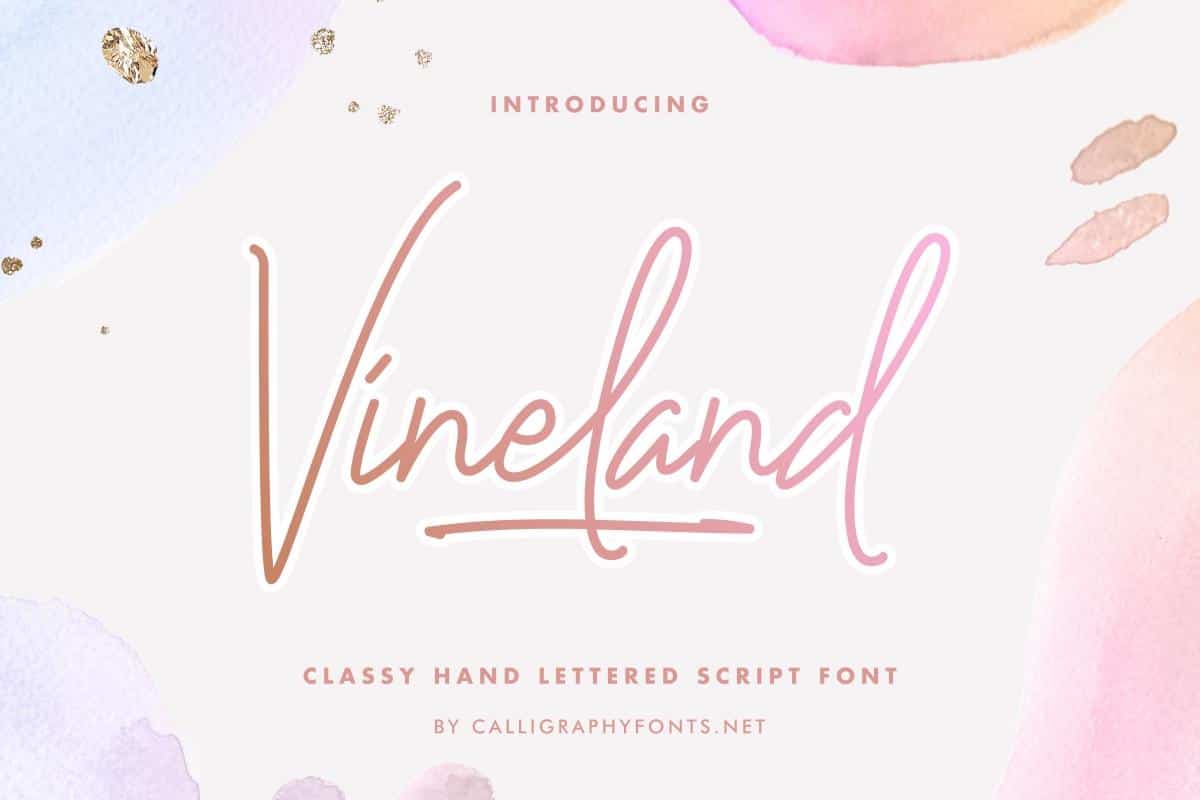 Vineland Handwriting Font