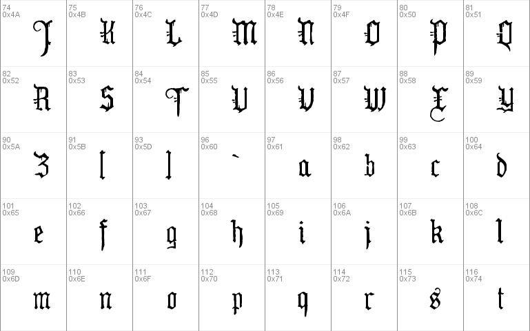 WW2 Blackletter HPLHS Font  1