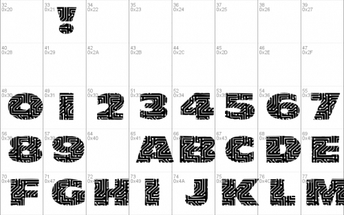 101! Circuit Board Font