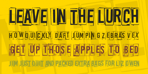 A Box For Font Family 3