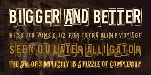 A Box For Font Family 4