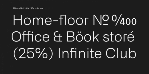 Alliance Font Family 6