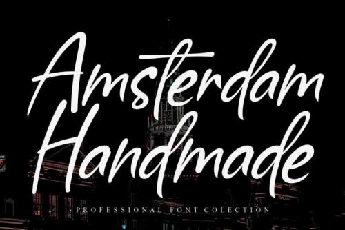 Amsterdam Handmade Script Font