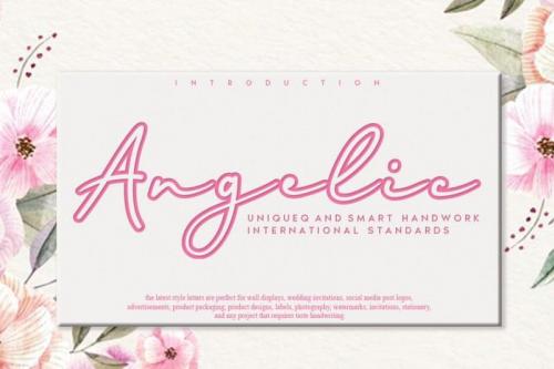 Angelic Script Font