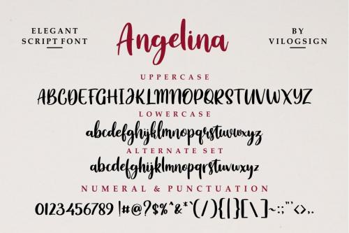 Angelina Playful Script Font 4