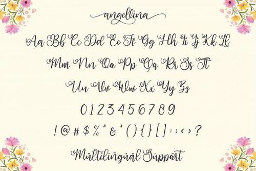 Angellina Script Font 1