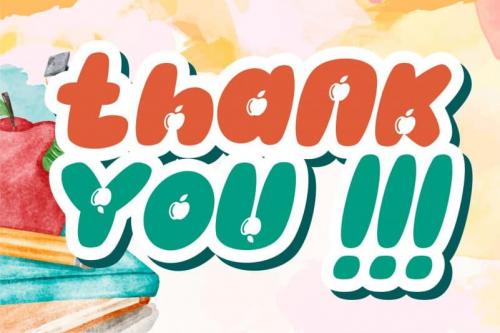 Apple Kids – Crafting Kids Font  4