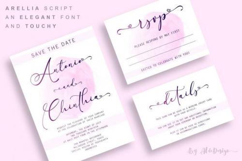 Arellia Script Font 2