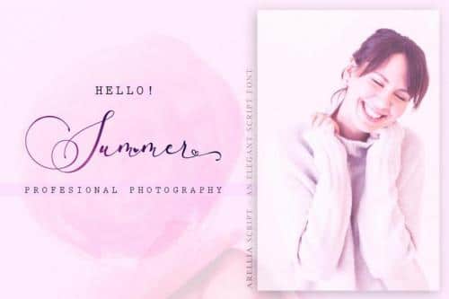 Arellia Script Font 3