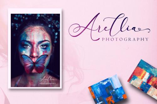 Arellia Script Font 9