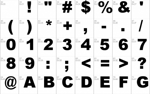 Arial MT Black Font