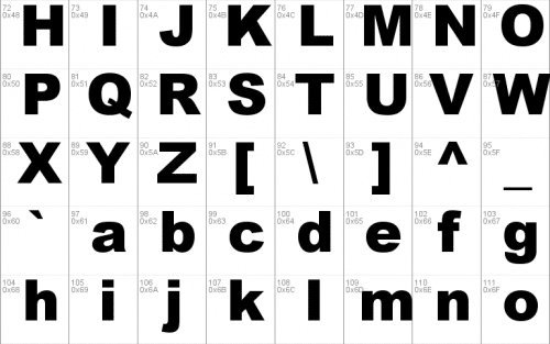 Arial MT Black Font 1