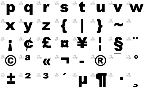 Arial MT Black Font 2