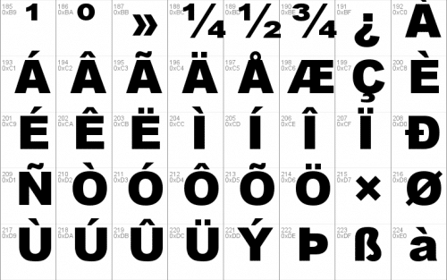 Arial MT Black Font 3