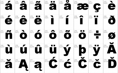 Arial MT Black Font 4