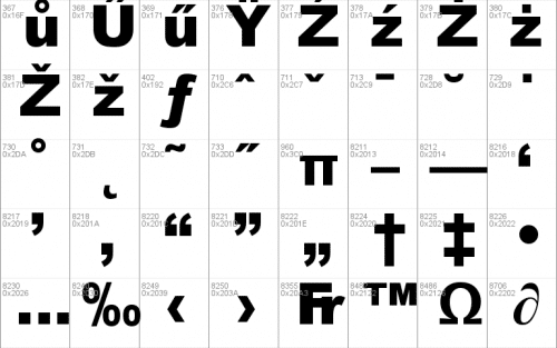 Arial MT Black Font 6