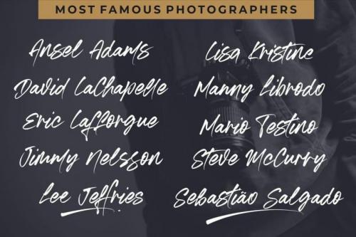 Authentic Photograph Signature Font 3