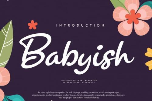 Babyish Script Font
