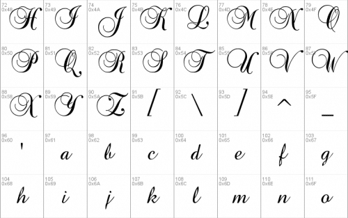 Baroque Script Font 1