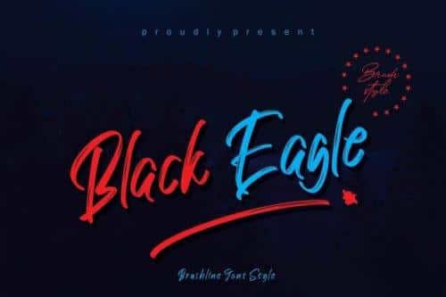 Black Eagle Brush Font 1