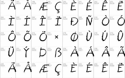 Bored Crayon Font 4