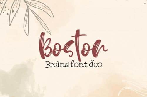 Boston Bruins Font Duo