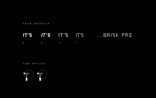 Brisk Pro Typeface  4