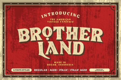 Brotherland American Vintage Font