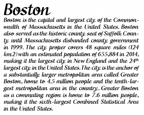CF Boston Font  1