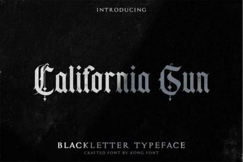 California Sun Blackletter Font