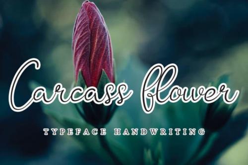 Carcass Flower Font